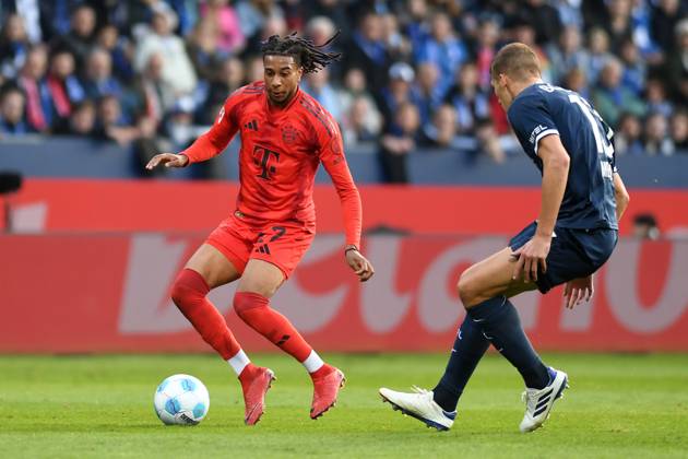 Michael Olise (FC Bayern Muenchen) in Aktion, am Ball, Einzelaktion waehrend des Spiels der 1. Bundesliga zwischen VfL Bochum 1848 und FC Bayern München, Vonovia Ruhrstadion am 27. October 2024 in Bochum, Deutschland. (Foto von Ralf Treese DeFodi Images) +++ Michael Olise (FC Bayern Muenchen) controls the ball during the Bundesliga match between VfL Bochum 1848 and FC Bayern München at Vonovia Ruhrstadion on October 27, 2024 in Bochum, Germany. (Photo by Ralf Treese DeFodi Images) DFL regulations prohibit any use of photographs as image sequences and or quasi-video. not used in POL SRB CRO FRA GBR NED ITA USA Defodi-521_BOCFCB20241027_134