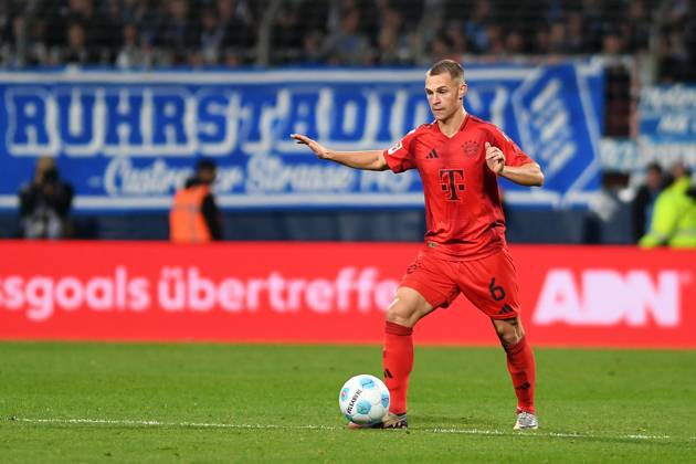 Joshua Kimmich (FC Bayern Muenchen) in Aktion, am Ball, Einzelaktion waehrend des Spiels der 1. Bundesliga zwischen VfL Bochum 1848 und FC Bayern München, Vonovia Ruhrstadion am 27. October 2024 in Bochum, Deutschland. (Foto von Ralf Treese DeFodi Images) +++ Joshua Kimmich (FC Bayern Muenchen) controls the ball during the Bundesliga match between VfL Bochum 1848 and FC Bayern München at Vonovia Ruhrstadion on October 27, 2024 in Bochum, Germany. (Photo by Ralf Treese DeFodi Images) DFL regulations prohibit any use of photographs as image sequences and or quasi-video. not used in POL SRB CRO FRA GBR NED ITA USA Defodi-521_BOCFCB20241027_177