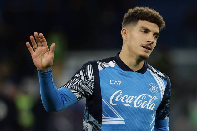Napoli s Giovanni Di Lorenzo during the Serie A soccer match between Napoli and Roma at the Diego Armando Maradona Stadium in Naples, southern italy - Sunday , November 24 , 2024. - Soccer . Copyright: xAlessandroxGarofalo LaPressex