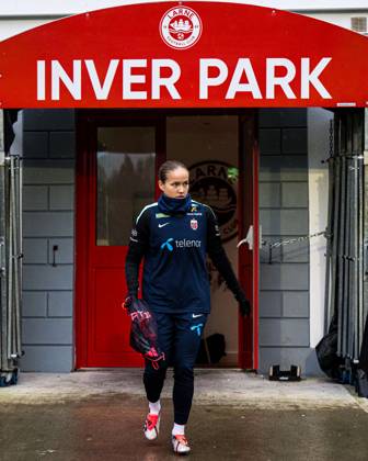 241128 Guro Reiten of the Norwegian women s national football team during a training session on November 28, 2024 in Larne. Photo: Marius Simensen BILDBYRAN COP 238 bbeng dam football fotball fotboll norge norway practice soccer training trening träning uefa women s EURO Qualifier, EM, Europameisterschaft Copyright: MARIUSxSIMENSEN BB241128ZT001