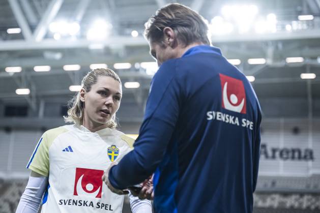 241202 Goalkeeper Jennifer Falk of the Swedish women s national football team during a training session on December 2, 2024 in Stockholm. Photo: Maxim Thorà BILDBYRAN kod MT MT0701 fotboll football soccer fotball em-kval kval uefa womens EURO Qualifier, EM, Europameisterschaft qualifier träning practice training sverige sweden dam bbeng Copyright: MAXIMxTHORE BB241202MT037