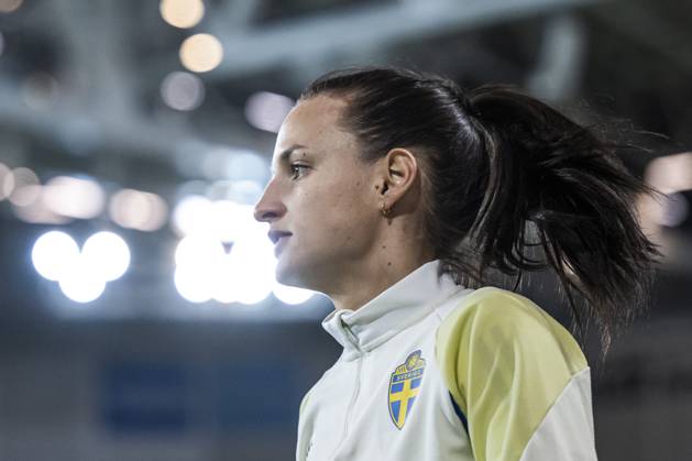 241202 Nathalie Björn of the Swedish women s national football team during a training session on December 2, 2024 in Stockholm. Photo: Maxim Thorà BILDBYRAN kod MT MT0701 fotboll football soccer fotball em-kval kval uefa womens EURO Qualifier, EM, Europameisterschaft qualifier träning practice training sverige sweden dam bbeng Copyright: MAXIMxTHORE BB241202MT039