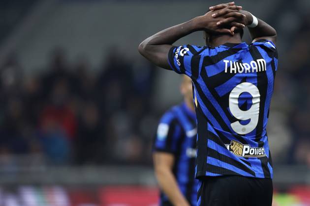Serie A Fc Internazionale - Parma Calcio Marcus Thuram of Fc Internazionale looks dejected during the Serie A match beetween Fc Internazionale and Parma Calcio at Stadio Giuseppe Meazza on December 6, 2024 in Milan Italy . Milano Stadio Giuseppe Meazza Italy Copyright: xMarcoxCanonierox