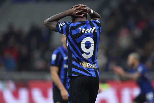 Serie A Fc Internazionale - Parma Calcio Marcus Thuram of Fc Internazionale looks dejected during the Serie A match beetween Fc Internazionale and Parma Calcio at Stadio Giuseppe Meazza on December 6, 2024 in Milan Italy . Milano Stadio Giuseppe Meazza Italy Copyright: xMarcoxCanonierox