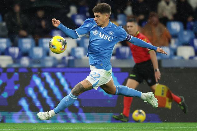Napoli™s Giovanni Di Lorenzo during the Serie A soccer match between Napoli and Lazio at the Diego Armando Maradona Stadium in Naples, southern italy - Sunday , December 08 , 2024. - Soccer . Copyright: xAlessandroxGarofalo LaPressex
