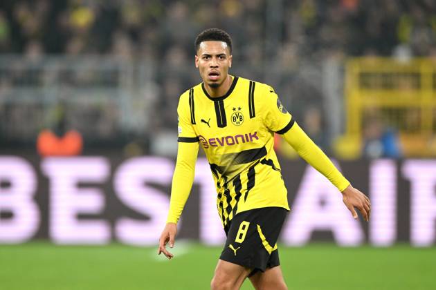DORTMUND - Felix Nmecha of Borussia Dortmund during the UEFA Champions league match between Borussia Dortmund and FC Barcelona, Barca at the Signal Iduna Park on Dec. 11, 2024 in Dortmund, Germany. ANP Hollandse Hoogte UEFA Champions League 2024 25 League phase 6 2024 25 xVIxANPxSportx xGerritxvanxKeulenxIVx 515486692 originalFilename: 515486692