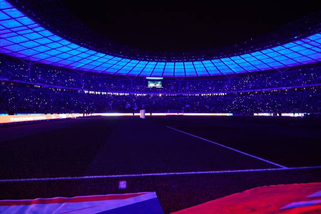 Stimmungsbild Olympiastadion Berlin, GER, Hertha BSC vs. SC Preussen Muenster, Fussball Herren, 2. Bundesliga, Saison 2024 2025, 16. Spieltag, 13.12.2024. (DFL REGULATIONS PROHIBIT ANY USE OF PHOTOGRAPHS AS IMAGE SEQUENCES AND OR QUASI - VIDEO). GER, Hertha BSC vs. SC Preussen Muenster, Fussball Herren, 2. Bundesliga, Saison 2024 2025, 16. Spieltag, 13.12.2024. Berlin Copyright: xEibner-Pressefotox xClaudiusxRauchx EP_CRH