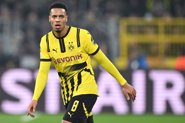 DORTMUND - Felix Nmecha of Borussia Dortmund during the UEFA Champions league match between Borussia Dortmund and FC Barcelona, Barca at the Signal Iduna Park on Dec. 11, 2024 in Dortmund, Germany. ANP Hollandse Hoogte UEFA Champions League 2024 25 League phase 6 2024 25 xVIxANPxSportx xGerritxvanxKeulenxIVx 515702732 originalFilename: 515702732