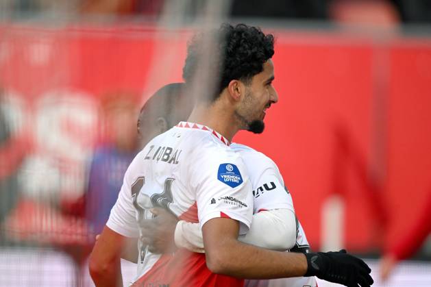 UTRECHT - Yoann Cathline of FC Utrecht celebrates the 2-1 during the Dutch Eredivisie match between FC Utrecht and Fortuna Sittard at stadium Galgenwaard on Dec. 22, 2024 in Utrecht, Netherlands. ANP Dutch Eredivisie 2024 25 xVIxANPxSportx xxANPxIVx 516190112 originalFilename: 516190112