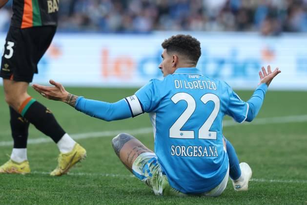 Napoli™s Giovanni Di Lorenzo during the Serie A soccer match between Napoli and Venezia at the Diego Armando Maradona Stadium in Naples, southern italy - Sunday , December 29 , 2024. - Soccer . Copyright: xAlessandroxGarofalo LaPressex
