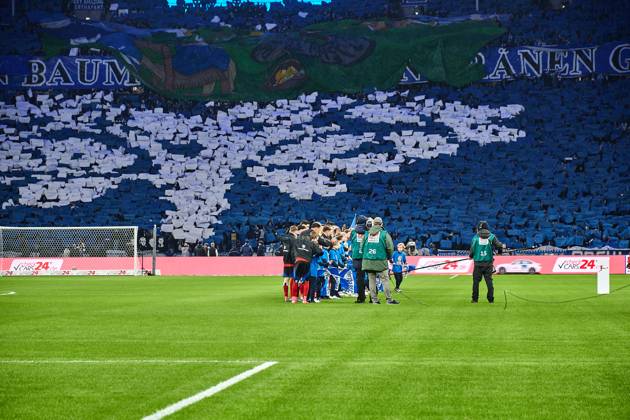 Stimmungsbild Olympiastadion Berlin, Spielereinlauf, GER, Hertha BSC vs. Hamburger SV (HSV), Fussball Herren, 2. Bundesliga, Saison 2024 2025, 19. Spieltag, 25.01.2025 (DFL REGULATIONS PROHIBIT ANY USE OF PHOTOGRAPHS AS IMAGE SEQUENCES AND OR QUASI - VIDEO). GER, Hertha BSC vs. Hamburger SV (HSV), Fussball Herren, 2. Bundesliga, Saison 2024 2025, 19. Spieltag, 25.01.2025 Berlin Copyright: xEibner-Pressefotox xClaudiusxRauchx EP_CRH