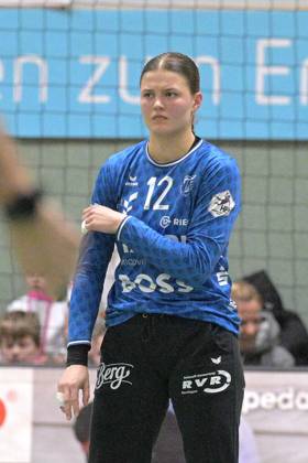 Marie Kristin Weiss (TusSies Metzingen, 12) im Tor TusSies Metzingen vs. HSG Blomberg-Lippe, Handball, HBF, 15.Ligaspieltag, Saison 2024 2025, 01.02.2025 TusSies Metzingen vs. HSG Blomberg-Lippe, Handball, HBF, 15.Ligaspieltag, Saison 2024 2025, 01.02.2025 Metzingen Copyright: xEibner-Pressefoto TobiasxBaurx EP_TBR