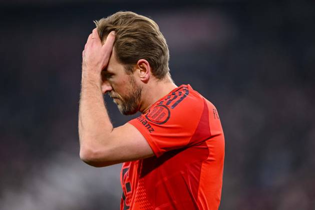 Harry Kane (FC Bayern Muenchen)ä gestikuliert, gestik, enttaeusscht waehrend des Spiels der 1. Bundesliga zwischen FC Bayern München und SV Werder Bremen, Allianz Arena am 07. February 2025 in München, Deutschland. (Foto von Harry Langer DeFodi Images) +++ Harry Kane (FC Bayern Muenchen)ä gestures, looks dejected during the Bundesliga match between FC Bayern München and SV Werder Bremen at Allianz Arena on February 7, 2025 in Munich, Germany. (Photo by Harry Langer DeFodi Images) DFL regulations prohibit any use of photographs as image sequences and or quasi-video. (Photo by Harry Langer DeFodi Images) DFL regulations prohibit any use of photographs as image sequences and or quasi-video. Defodi-541_FCBSVW20250207_319