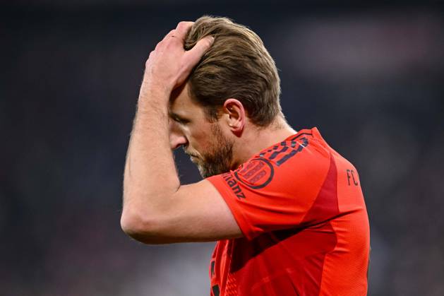 Harry Kane (FC Bayern Muenchen)ä gestikuliert, gestik, enttaeusscht waehrend des Spiels der 1. Bundesliga zwischen FC Bayern München und SV Werder Bremen, Allianz Arena am 07. February 2025 in München, Deutschland. (Foto von Harry Langer DeFodi Images) +++ Harry Kane (FC Bayern Muenchen)ä gestures, looks dejected during the Bundesliga match between FC Bayern München and SV Werder Bremen at Allianz Arena on February 7, 2025 in Munich, Germany. (Photo by Harry Langer DeFodi Images) DFL regulations prohibit any use of photographs as image sequences and or quasi-video. (Photo by Harry Langer DeFodi Images) DFL regulations prohibit any use of photographs as image sequences and or quasi-video. Defodi-541_FCBSVW20250207_320