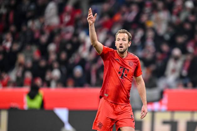 Harry Kane (FC Bayern Muenchen) gestikuliert, gestik waehrend des Spiels der 1. Bundesliga zwischen FC Bayern München und SV Werder Bremen, Allianz Arena am 07. February 2025 in München, Deutschland. (Foto von Harry Langer DeFodi Images) +++ Harry Kane (FC Bayern Muenchen) gestures during the Bundesliga match between FC Bayern München and SV Werder Bremen at Allianz Arena on February 7, 2025 in Munich, Germany. (Photo by Harry Langer DeFodi Images) DFL regulations prohibit any use of photographs as image sequences and or quasi-video. (Photo by Harry Langer DeFodi Images) DFL regulations prohibit any use of photographs as image sequences and or quasi-video. Defodi-541_FCBSVW20250207_310