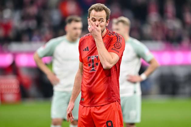 Harry Kane (FC Bayern Muenchen) gestikuliert, gestik waehrend des Spiels der 1. Bundesliga zwischen FC Bayern München und SV Werder Bremen, Allianz Arena am 07. February 2025 in München, Deutschland. (Foto von Harry Langer DeFodi Images) +++ Harry Kane (FC Bayern Muenchen) gestures during the Bundesliga match between FC Bayern München and SV Werder Bremen at Allianz Arena on February 7, 2025 in Munich, Germany. (Photo by Harry Langer DeFodi Images) DFL regulations prohibit any use of photographs as image sequences and or quasi-video. (Photo by Harry Langer DeFodi Images) DFL regulations prohibit any use of photographs as image sequences and or quasi-video. Defodi-541_FCBSVW20250207_344