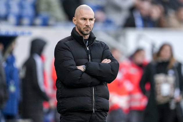Christian Ilzer (Trainer, Cheftrainer, Hoffenheim), Einzelbild, Einzelfoto, Aktion, Action, 08.02.2025, Sinsheim (Deutschland), Fussball, Bundesliga, TSG 1899 Hoffenheim - 1. FC Union Berlin, DFB DFL REGULATIONS PROHIBIT ANY USE OF PHOTOGRAPHS AS IMAGE SEQUENCES AND OR QUASI-VIDEO.
