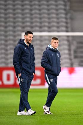 LOSC Lille v Le Havre Athletic Club - Ligue 1 McDonald s 2024 2025 01 Mathieu GORGELIN (hac) - 25 Alois CONFAIS (hac) during the Ligue 1 McDonald s match between Lille and Le Havre at Stade Pierre Mauroy on February 8, 2025 in Lille, France. Lille France Copyright: xFEPx 776279687