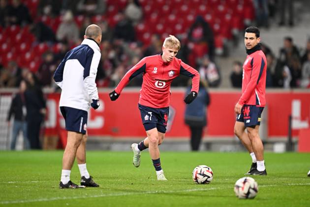 LOSC Lille v Le Havre Athletic Club - Ligue 1 McDonald s 2024 2025 07 Hakon Arnar HARALDSSON (losc) during the Ligue 1 McDonald s match between Lille and Le Havre at Stade Pierre Mauroy on February 8, 2025 in Lille, France. Lille France Copyright: xFEPx 776279687