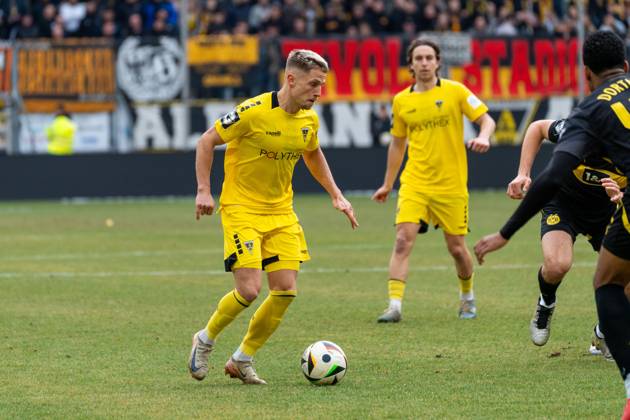 Lukas Scepanik (Alemannia Aachen, 08) TSV Alemannia Aachen vs. Borussia Dortmund II, Fussball, 3. Liga, 25. Spieltag, Saison 2024 2025, 22.02.2025 TSV Alemannia Aachen vs. Borussia Dortmund II, Fussball, 3. Liga, 25. Spieltag, Saison 2024 2025, 22.02.2025 Aachen Copyright: xEibner-Pressefoto JustinxDerondex EP_JDU
