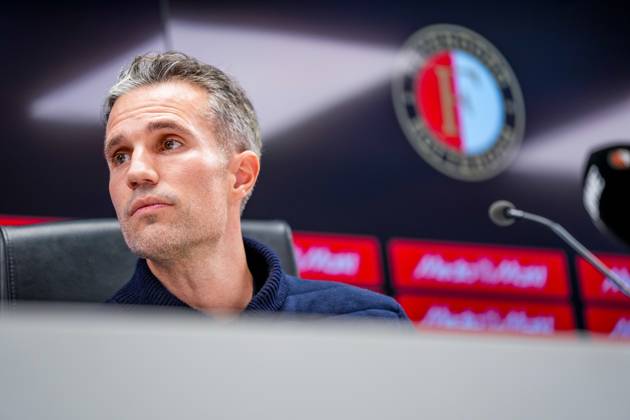 ROTTERDAM , 24-02-2025 , Stadion Feijenoord ˜De Kuip™ , Season 2024 2025 , Football , Eredivisie . Presentation of new Feyenoord head coach Robin van Persie Presentation of Robin van Persie x28028532x Copyright: