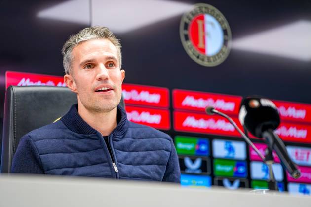 ROTTERDAM , 24-02-2025 , Stadion Feijenoord ˜De Kuip™ , Season 2024 2025 , Football , Eredivisie . Presentation of new Feyenoord head coach Robin van Persie Presentation of Robin van Persie x28028538x Copyright: