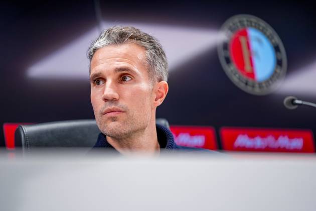 ROTTERDAM , 24-02-2025 , Stadion Feijenoord ˜De Kuip™ , Season 2024 2025 , Football , Eredivisie . Presentation of new Feyenoord head coach Robin van Persie Presentation of Robin van Persie x28028540x Copyright:
