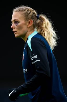 250224 Guro Bergsvand of the Norwegian women s national football team during a training session on February 24, 2025 in Stavanger. Photo: Vegard Grott BILDBYRAN kod VG VG0717 bbeng fotboll football soccer fotball norge norway women dam nations league träning practice training trening Copyright: VEGARDxGRoTT BB250224VG049