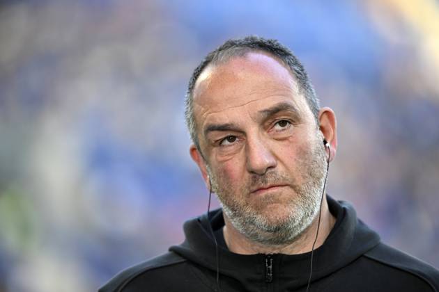 vor Spielbeginn: Trainer Coach Frank Schmidt 1. FC Heidenheim 1846 FCH Portrait nachdenklich TSG 1899 Hoffenheim vs 1. FC Heidenheim 1846 FCH 09.03.2025 DFL REGULATIONS PROHIBIT ANY USE OF PHOTOGRAPHS AS IMAGE SEQUENCES AND OR QUASI-VIDEO TSG 1899 Hoffenheim vs 1. FC Heidenheim 1846 FCH