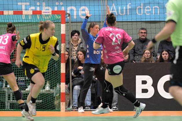 Marie Kristin Weiss (TusSies Metzingen, 12) im Tor TusSies Metzingen vs. BVB Borussia Dortmund Handball, Handball, HBF, 19.Ligaspieltag, Saison 2024 2025, 15.03.2025 TusSies Metzingen vs. BVB Borussia Dortmund Handball, Handball, HBF, 19.Ligaspieltag, Saison 2024 2025, 15.03.2025 Metzingen Copyright: xEibner-Pressefoto TobiasxBaurx EP_TBR