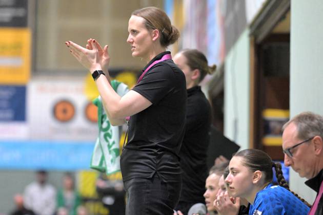 Miriam Hirsch (TusSies Metzingen, Trainerin) TusSies Metzingen vs. BVB Borussia Dortmund Handball, Handball, HBF, 19.Ligaspieltag, Saison 2024 2025, 15.03.2025 TusSies Metzingen vs. BVB Borussia Dortmund Handball, Handball, HBF, 19.Ligaspieltag, Saison 2024 2025, 15.03.2025 Metzingen Copyright: xEibner-Pressefoto TobiasxBaurx EP_TBR