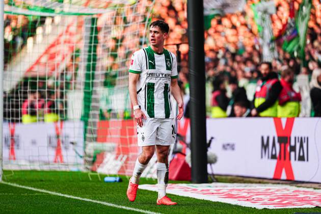 Philipp Sander (Borussia Moenchengladbach, 16) GER, SV Werder Bremen vs. Borussia Moenchengladbach, Fussball, Bundesliga, Spieltag 26, Spielzeit 2024 25, 15.03.2025 DFL REGULATIONS PROHIBIT ANY USE OF PHOTOGRAPHS AS IMAGE SEQUENCES AND OR QUASI-VIDEO GER, SV Werder Bremen vs. Borussia Moenchengladbach, Fussball, Bundesliga, Spieltag 26, Spielzeit 2024 25, 15.03.2025 Bremen Copyright: xEibner-Pressefoto MarcelxvonxFehrnx EP_MFN