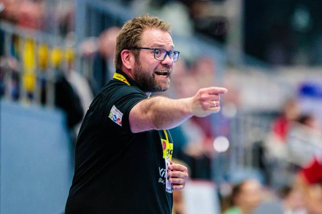 Steffen Birkner (HSG Blomberg-Lippe, Trainer) gestikuliert GER, HSG Blomberg-Lippe vs. Thueringer HC, Handball, 1. Bundesliga Frauen, 20. Spieltag, Spielzeit 2024 2025, 19.03.2025 GER, HSG Blomberg-Lippe vs. Thueringer HC, Handball, 1. Bundesliga Frauen, 20. Spieltag, Spielzeit 2024 2025, 19.03.2025 Blomberg Copyright: xEibner-Pressefoto JanxRollingerx EP_JSK