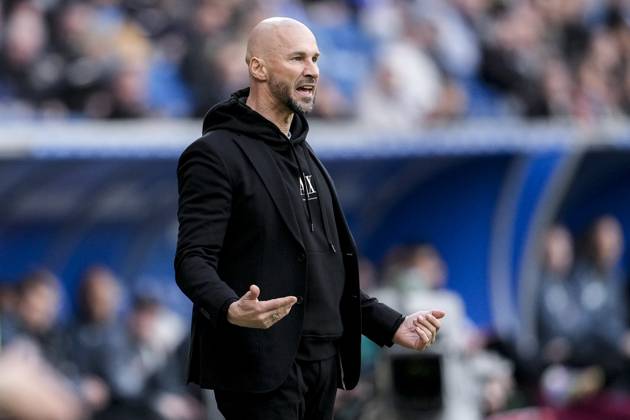 Christian Ilzer (Trainer, Cheftrainer, Hoffenheim), gibt Anweisungen, gestikuliert, mit den Armen gestikulieren, Einzelbild, Einzelfoto, Aktion, Action, 29.03.2025, Sinsheim (Deutschland), Fussball, Bundesliga, TSG 1899 Hoffenheim - FC Augsburg, DFB DFL REGULATIONS PROHIBIT ANY USE OF PHOTOGRAPHS AS IMAGE SEQUENCES AND OR QUASI-VIDEO.