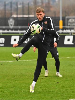 Christoph Daferner, SG Dynamo Dresden, Training, Fußball, Fussball, 3. Liga, Dritte Liga, Saison 2024 2025, AOK PLUS Walter-Fritzsch-Akademie, Messering 18, Dresden, Ostragehege, 26.03.2025,