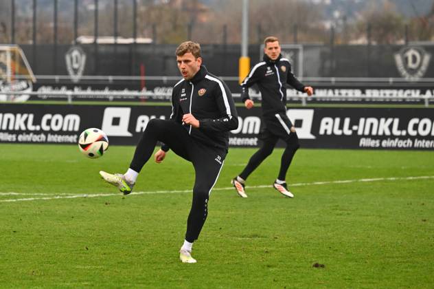 Christoph Daferner, SG Dynamo Dresden, Training, Fußball, Fussball, 3. Liga, Dritte Liga, Saison 2024 2025, AOK PLUS Walter-Fritzsch-Akademie, Messering 18, Dresden, Ostragehege, 26.03.2025,