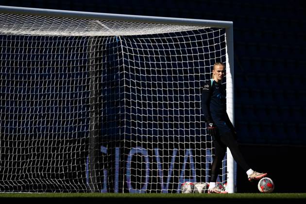 250402 Goalkeeper Selma Panengstuen of the Norwegian women s national football team during a training session on April 2, 2025 in Oslo. Photo: Vegard Grott BILDBYRAN kod VG VG0738 bbeng fotboll football soccer fotball norge norway women dam nations league träning practice training trening Copyright: VEGARDxGRoTT BB250402VG013