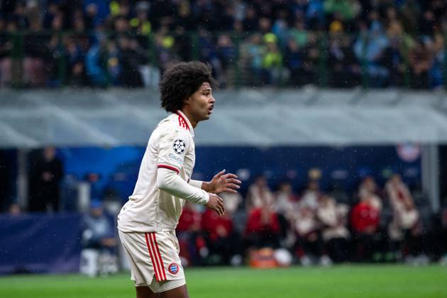 Serge Gnabry (FC Bayern Muenchen, 07) aergert sich ueber eine vergebene Torchance, ITA, Inter Mailand vs FC Bayern Muenchen, Fussball, UEFA Champions League, Viertelfinale Rueckspiel, Saison 2024 2025, 16.04.2025 ITA, Inter Mailand vs FC Bayern Muenchen, Fussball, UEFA Champions League, Viertelfinale Rueckspiel, Saison 2024 2025, 16.04.2025 Milano Copyright: xEibner-Pressefoto Memmlerx EP_MMR