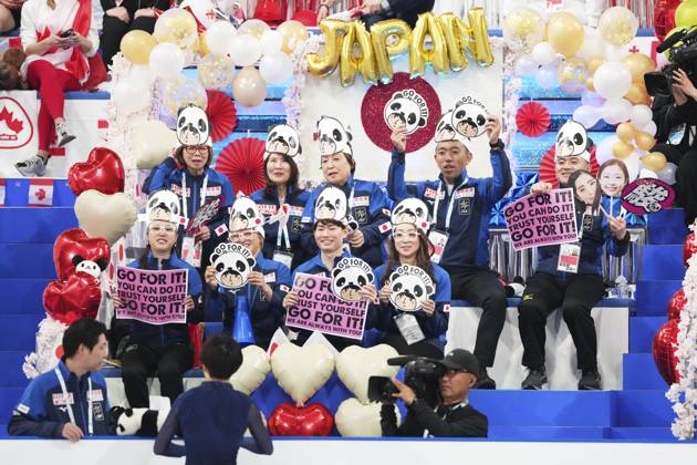 Japan team group, Mannschaftsbild, Totale APRIL 18, 2025 - Figure skating, Eiskunstlauf : ISU World Team Trophy in Figure Skating 2025 Men s Free Skating at Tokyo Metropolitan Gymnasium in Tokyo, Japan. Noxthirdxpartyxsales (288013502)