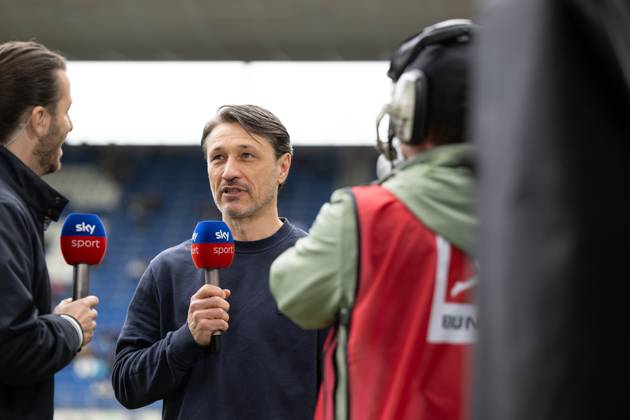 Nico Kovac (Borussia Dortmund, Cheftrainer, Trainer) beim Sky Interview. GER, TSG 1899 Hoffenheim vs. Borussia Dortmund, Fussball, Herren, 1. Bundesliga, 31. Spieltag, Spielzeit 2024 2025, 26.04.2025, DFL DFB REGULATIONS PROHIBIT ANY USE OF PHOTOGRAPHS AS IMAGE SEQUENCES AND OR QUASI-VIDEO, GER, TSG 1899 Hoffenheim vs. Borussia Dortmund, Fussball, Herren, 1. Bundesliga, 31. Spieltag, Spielzeit 2024 2025, 26.04.2025 Sinsheim Copyright: xEibner-Pressefoto WolfgangxFrankx EP_WFK