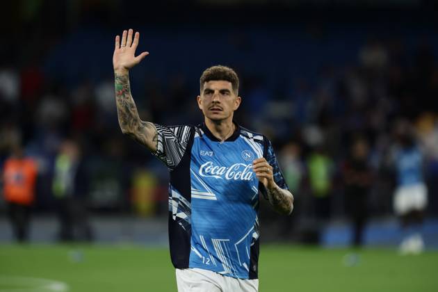Napoli™s Giovanni Di Lorenzo during the Serie A soccer match between Napoli and Torino at the Diego Armando Maradona Stadium in Naples, southern italy - Sunday , April 27 , 2025. - Soccer . Copyright: xAlessandroxGarofalo LaPressex