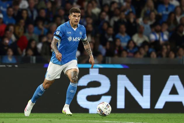 Napoli™s Giovanni Di Lorenzo during the Serie A soccer match between Napoli and Torino at the Diego Armando Maradona Stadium in Naples, southern italy - Sunday , April 27 , 2025. - Soccer . Copyright: xAlessandroxGarofalo LaPressex