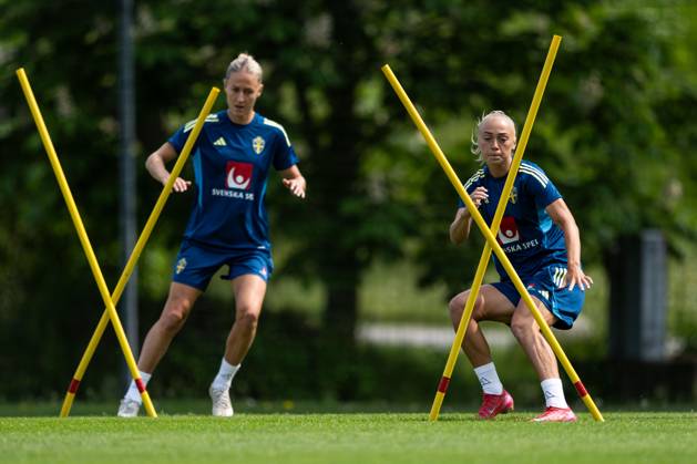 250601 Hanna Bennison of the Swedish women™s national football team during a training session on June 1, 2025 in Stockholm. Photo: Emma Wallskog BILDBYRAN COP 320 SH0627 fotboll football soccer fotball nations league uefa womens nations league träning practice training sverige sweden dam bbeng Copyright: EMMAxWALLSKOG BB250601EW030