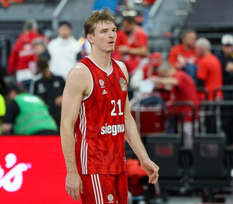 Justuz Hollatz (FC Bayern Basketball, 21), GER, FC Bayern Basketball vs. MLP Academics Heidelberg, Basketball, easycredit Basketball Bundesliga, BBL, Playoffs, Halbfinale, Saison 2024 2025, 07.06.2025, GER, FC Bayern Basketball vs. MLP Academics Heidelberg, Basketball, easycredit Basketball Bundesliga, BBL, Playoffs, Halbfinale, Saison 2024 2025, 07.06.2025 Muenchen Copyright: xEibner-Pressefoto JennixMaulx EP_JML