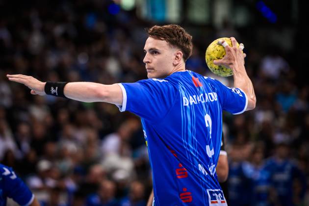 Max Haefner (TVB Stuttgart, 03) GER, TVB Stuttgart - SC DHfK Leipzig, DAIKIN HBL, Handball, Bundesliga, 34. Spieltag, Spielzeit 2024 2025, 08.06.2025 GER, TVB Stuttgart - SC DHfK Leipzig, DAIKIN HBL, Handball, Bundesliga, 34. Spieltag, Spielzeit 2024 2025, 08.06.2025 Stuttgart Copyright: xSandyxDinkelackerx EP_SDR