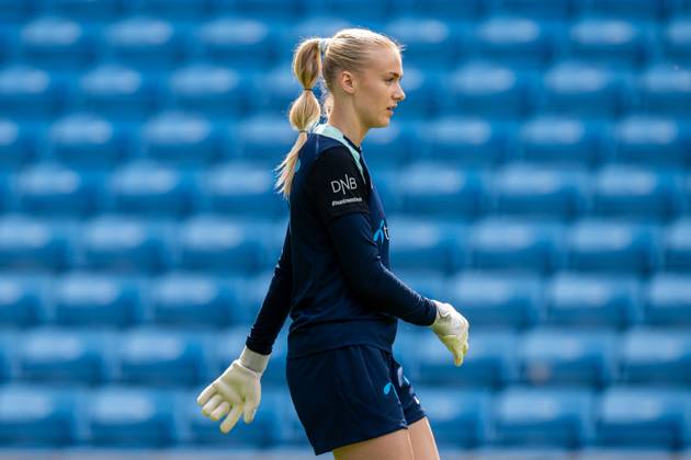 250623 Goalkeeper Selma Panengstuen of the Norwegian women s national football team during a training session on June 23, 2025 in Oslo. Photo: Vegard Grott BILDBYRAN kod VG VG0769 bbeng fotboll football soccer fotball norge norway women dam träning practice training trening pre-camp precamp Copyright: VEGARDxGRoTT BB250623VG077