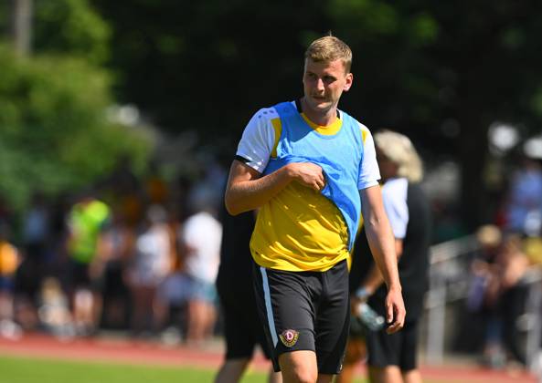 Christoph Daferner, SG Dynamo Dresden, Training, Fußball, Fussball, 2. Bundesiga, Zweite Liga, 2. Liga, Saison 2025 2026, Trainingsauftakt, Start in die Saison, auf dem Sportplatz des TSV Cossebaude, 22.06.2025,