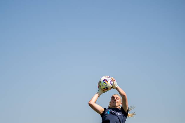 250630 Goalkeeper Selma Panengstuen of the Norwegian women s national football team during a training session ahead of the UEFA Women s Euro 2025 on June 30, 2025 in Neuchatel. Photo: Vegard Grott BILDBYRAN kod VG VG0775 bbeng fotboll football soccer fotball fotbolls-em fotball em europamästerskap em uefa womens euro em 2025 träning practice training trening norge norway dam day -2 Copyright: VEGARDxGRoTT BB250630VG030