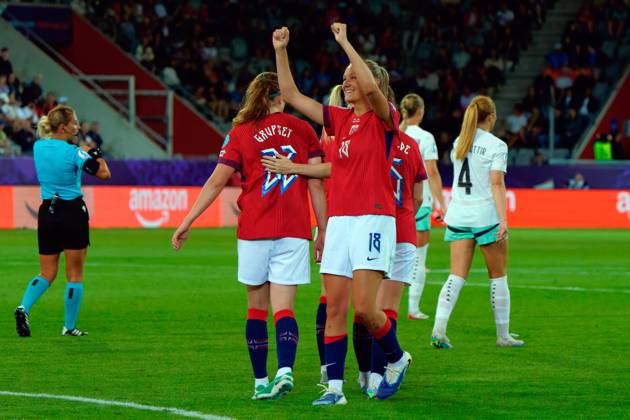 Frida Maanum of Norway celebrates after scoring a goal during UEFA Women s EURO 2025 - Norway vs Iceland, UEFA European Football Championship in Thun, Switzerland, July 10 2025 Copyright: xEmmanuelexMastrodonato IPAxSportx xipa-agency.netx xx IPA_60248182 IPA_Agency_IPA60248182