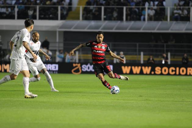 RECORD DATE NOT STATED Match between Santos and Flamengo Santos (SP), 7 16 2025 - Football Santos x Flamengo - Allan during the match between Santos x Flamengo, valid for the 14th round of the Brazilian Championship Series A, held at Vila Belmiro, this Wednesday (16). Sao Paulo Brasil Copyright: xMiguelxMourax